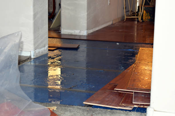 Professional Basement Flood Cleanup technician working in Canaan, CT